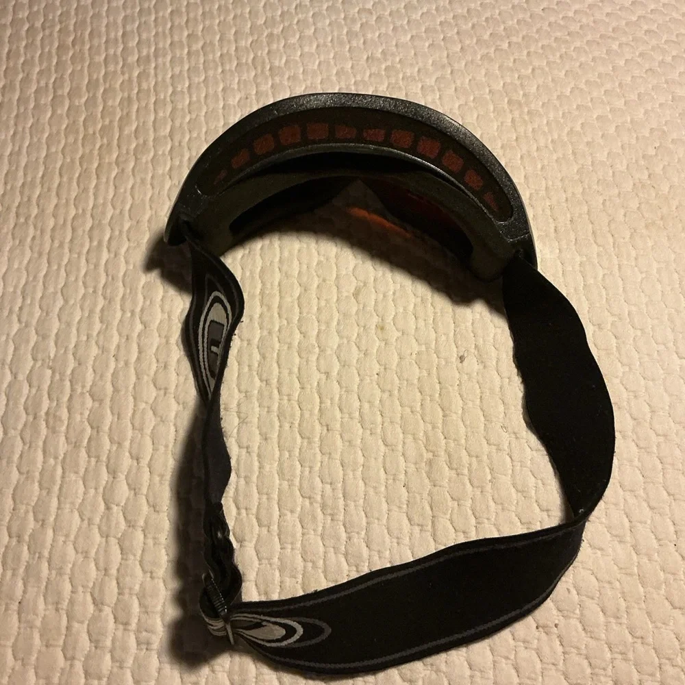 Black VR/Goggles with Orange Lenses